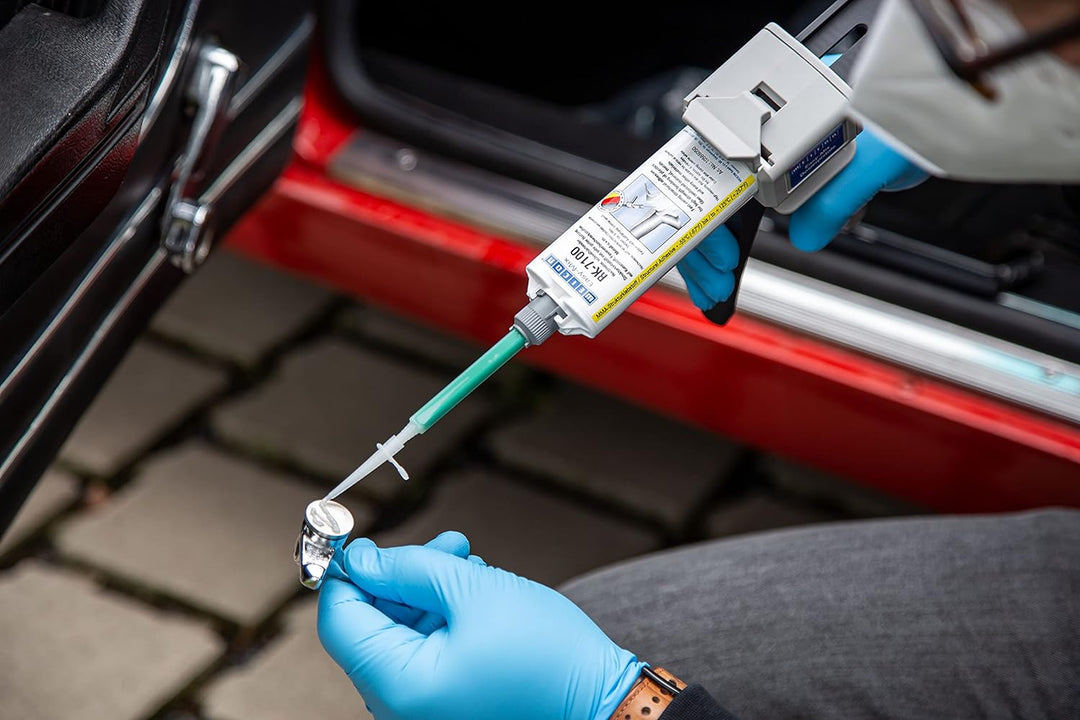 WEICON Easy-Mix RK-7100 50 g Acrylat-Strukturkleber für Kunststoff & Metall, cremeweiss