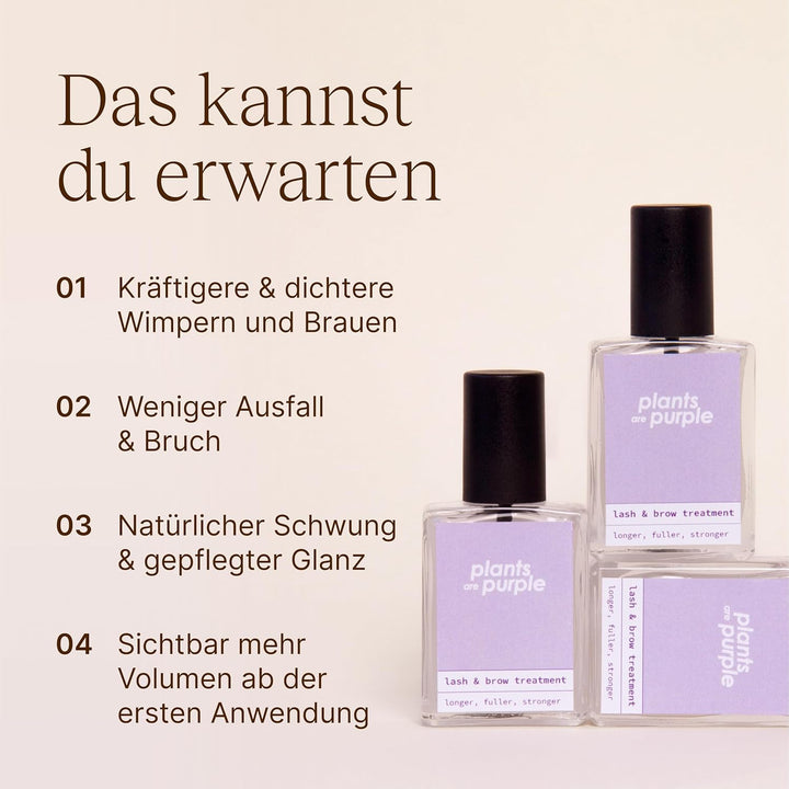 Lash & Brow Treatment – Wimpern- & Augenbrauen Serum mit Koffein & Biotin I für vollere, kräftigere