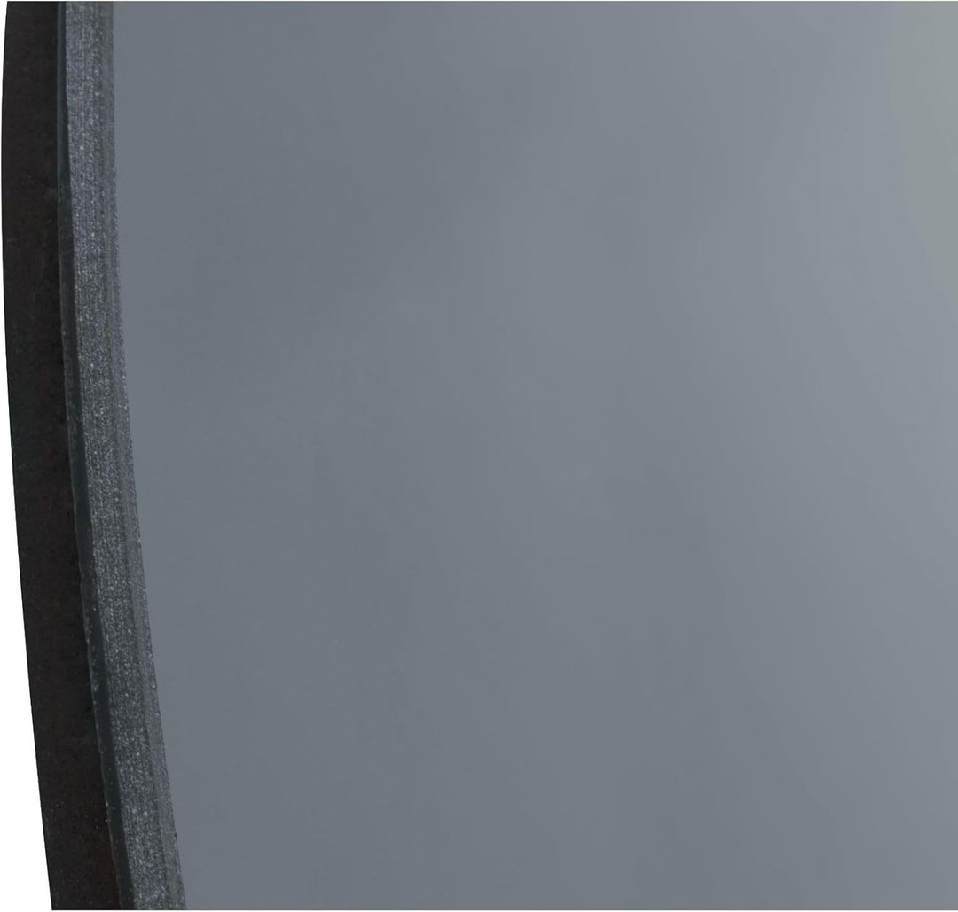 Present Time Mirror Organic Round Dark Grey 40 x 40 x 1,5cm