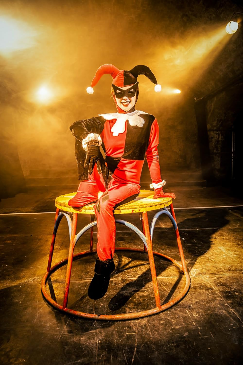 Rubie's Official Superschurkin Harley Quinn Jumpsuit, Kostüm für Erwachsene, Grösse Small, S