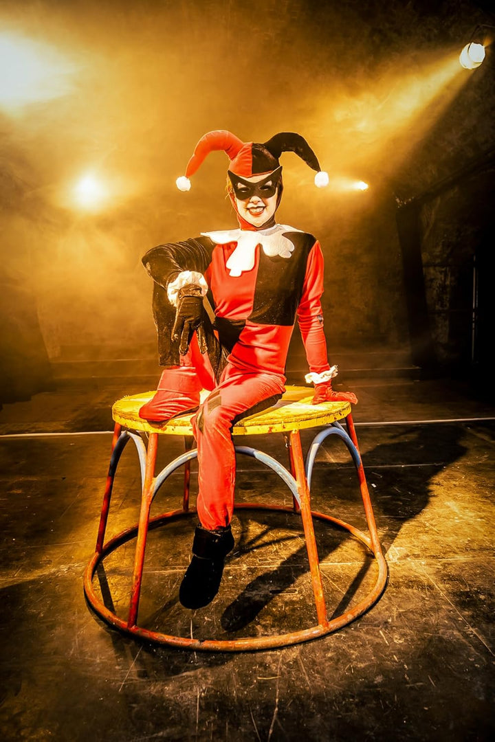 Rubie's Official Superschurkin Harley Quinn Jumpsuit, Kostüm für Erwachsene, Grösse Small, S