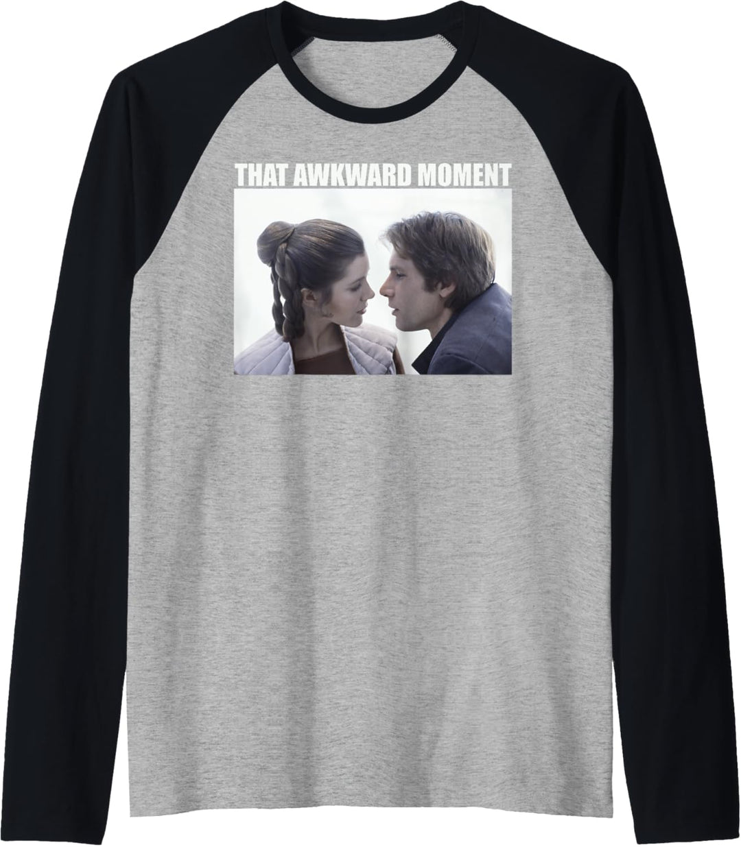 Star Wars Han Solo & Princess Leia That Awkward Moment Raglan