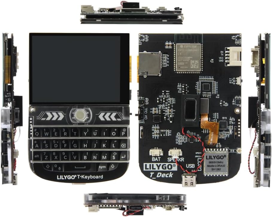 LILYGO T-Deck ESP32-S3 LoRa BLE WiFi TTGO Modul LoRaWAN Long Range Entwicklungsboard mit 2,8 Zoll LC