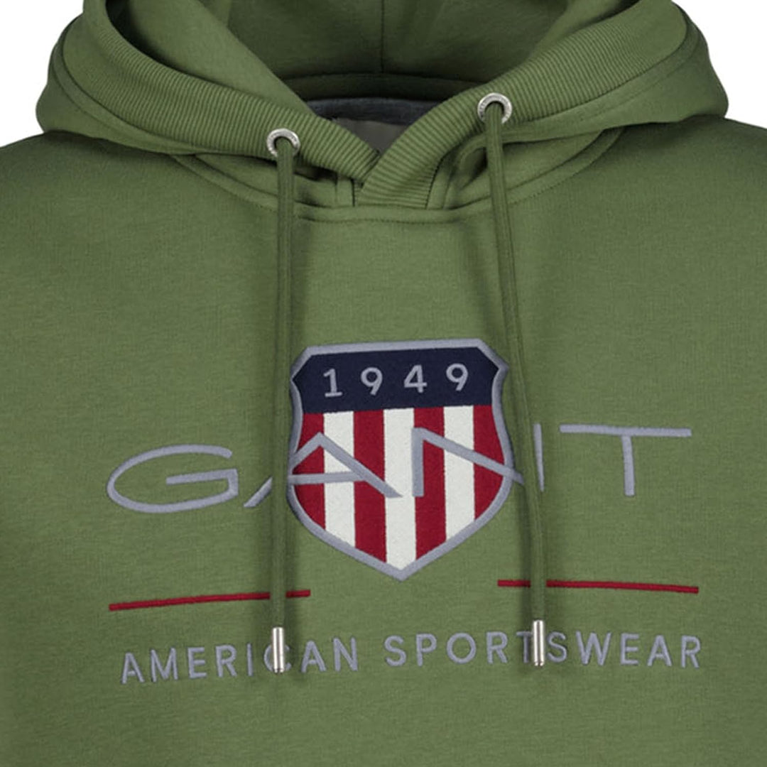 Gant Herren Reg Archive Shield Hoodie Kapuzenpullover S Dry Herb Green, S Dry Herb Green