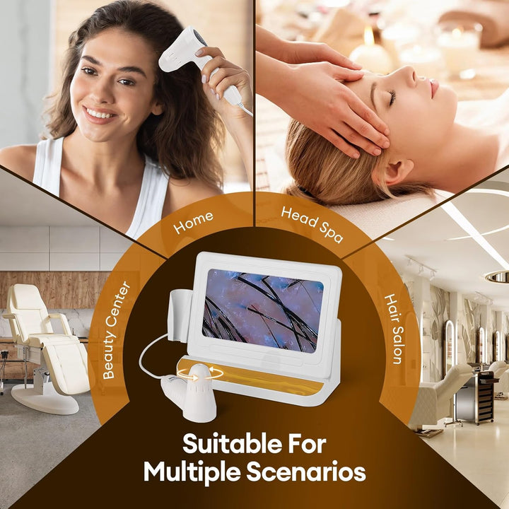 Skin Diagnosis Hair Analyzer, 11 Inch HD Screen Scalp Analysis Machine, Digital Hair Follicle Scalp