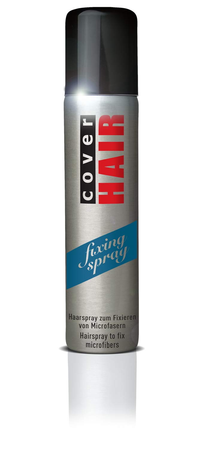 COVER HAIR - Starter Set aus 30g Streuhaar in Dunkelbraun und Fixierspray, 100ml - zur sekundenschne