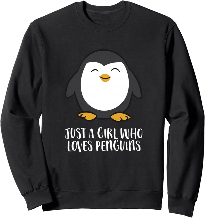 Nur ein Mädchen, das Pinguine liebt Sweatshirt