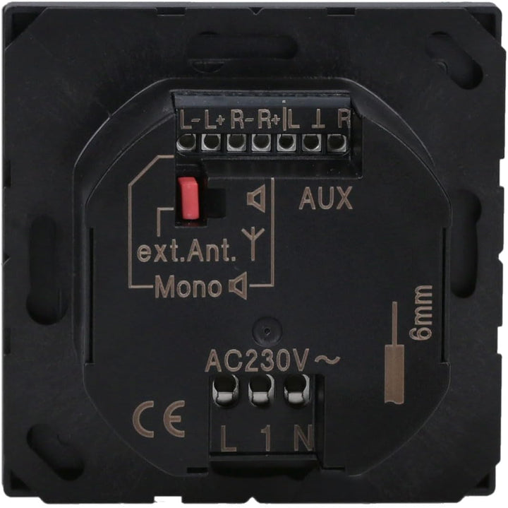 Jung DAB LS BT SW Smart-Radio, DAB+ und Bluetooth, Schwarz Schwarz (Black), Schwarz (Black)