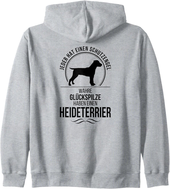 Heideterrier Schutzengel Hund Jagdunde Hundespruch Kapuzenjacke
