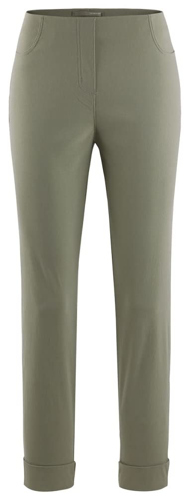 Stehmann Igor-680, Sportive 7/8 Damenhose mit Gesaesstaschen 34 Vetiver, 34 Vetiver