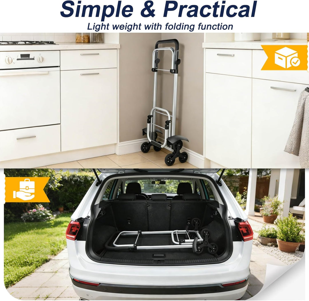 UISEBRT 3in1 Einkaufstrolley klappbar mit 56L gross Volumen,Multifunktionaler Einkaufsroller mit Küh