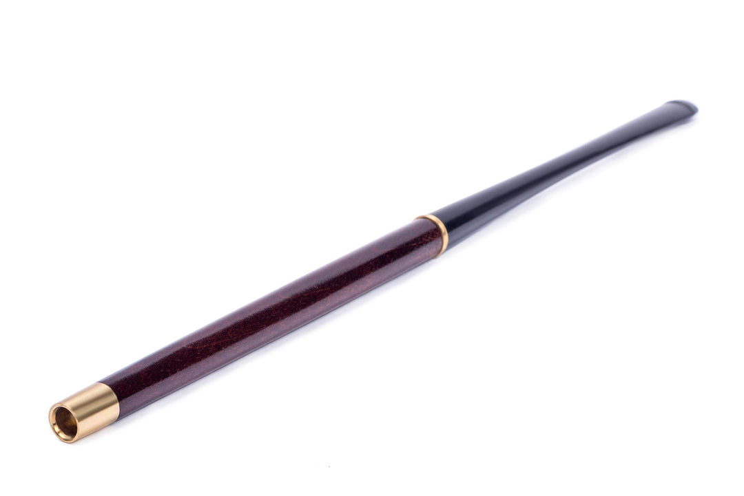 Dr Watson 22 cm Extra Lange Zigarettenspitze, Vintage Serie, Holz Zigarettenhalter mit Messing-Spitz
