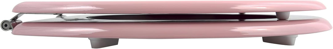 MSV WC-Sitz, MDF, rosa – Scharniere aus Edelstahl