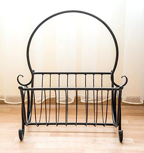 DanDiBo Zeitungskorb Zeitungsständer aus Metall H-52 cm Zeitungshalter Beistelltisch
