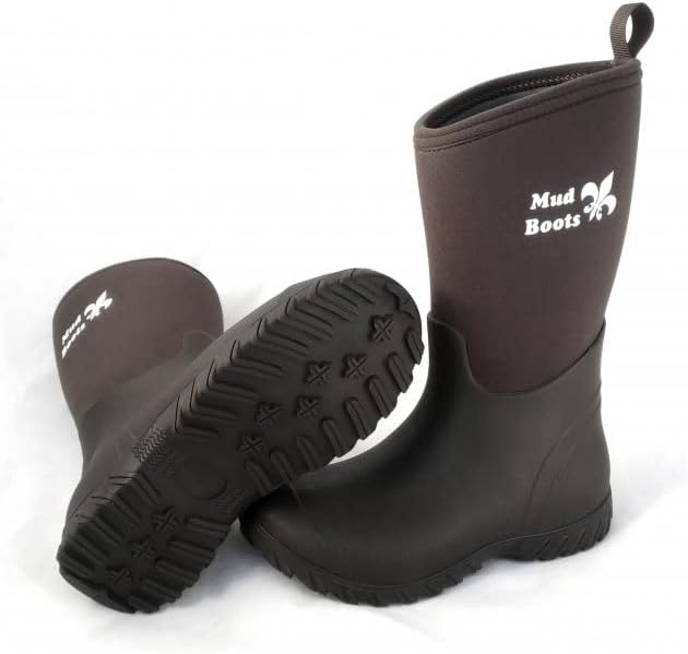 PS Pferdeartikel Mud Boot - Neopren Stiefel, Gummistiefel, halbhoch, Rain Boots 40 EU Schwarz, 40 EU