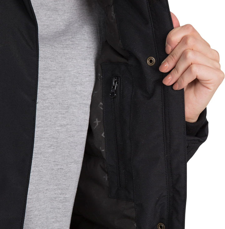 Trespass Damen Bettany Warme Lange Daunenjacke Mit Abnehmbarer Kapuze