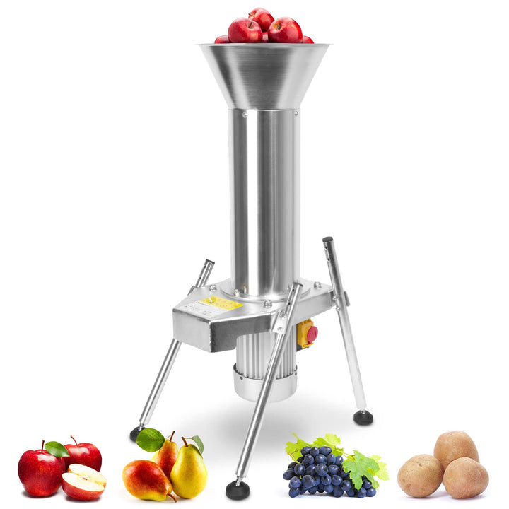 Obsthäcksler Edelstahl mit 1100W/2800rpm motor - Obsthäcksler Elektrisch fur Kartoffeln / Obst und B