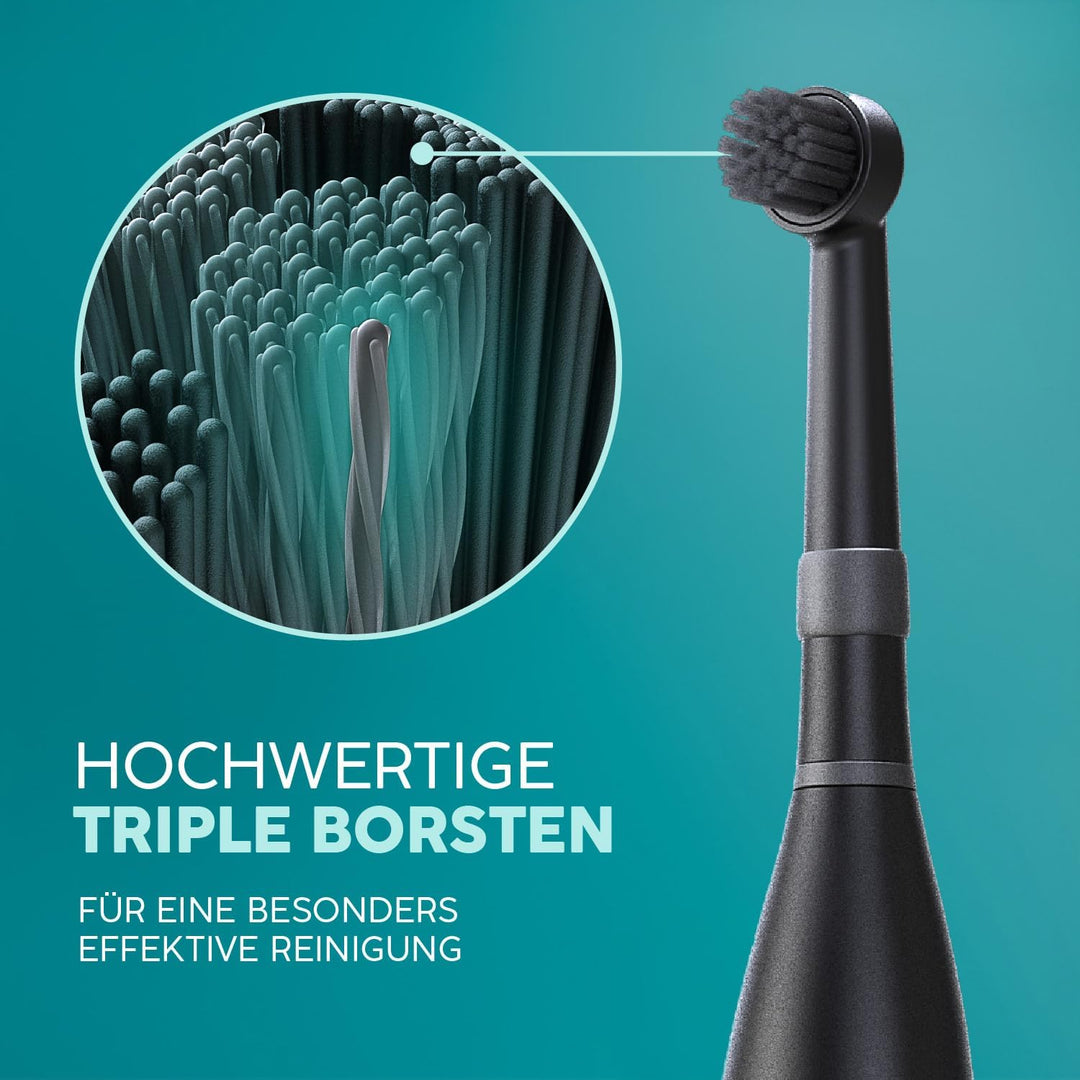happybrush® Aufsteckbürsten für elektrische rotierende Zahnbürsten - Kompatibel mit R2, sowie Modell