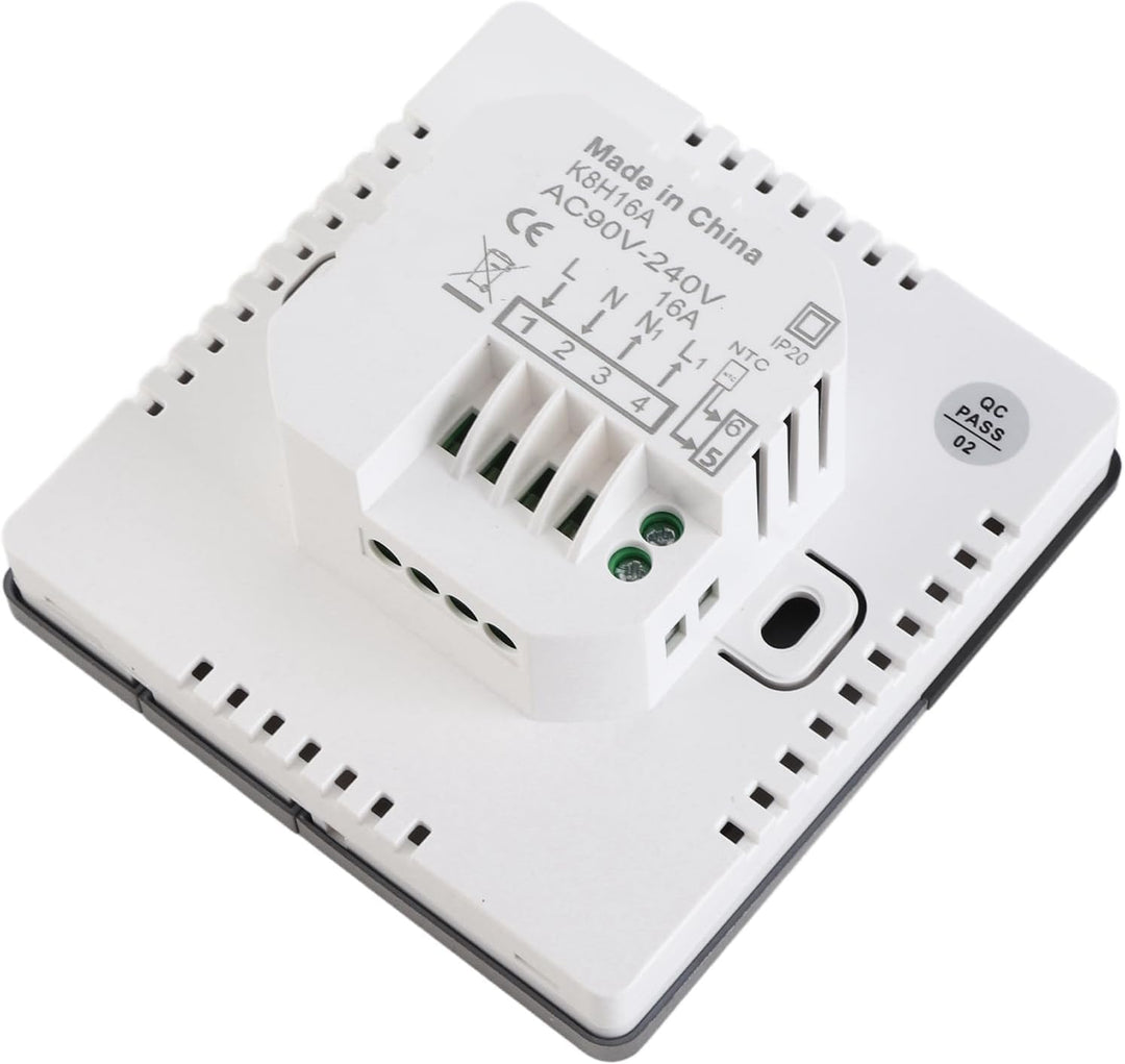 Thermostat für Fussbodenheizung, digitales Thermostat zur Wandmontage, mit digitalem LCD-Display, fü