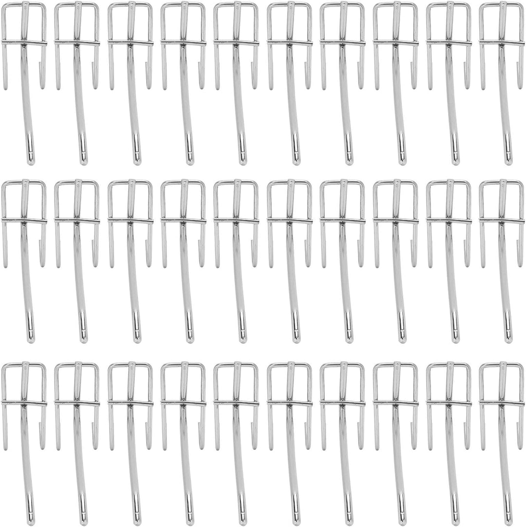 30 Stück Regalhaken, Schwerlast Supermarkt Haken Eisengitter Regal Haken Schmuck Display Regal Haken