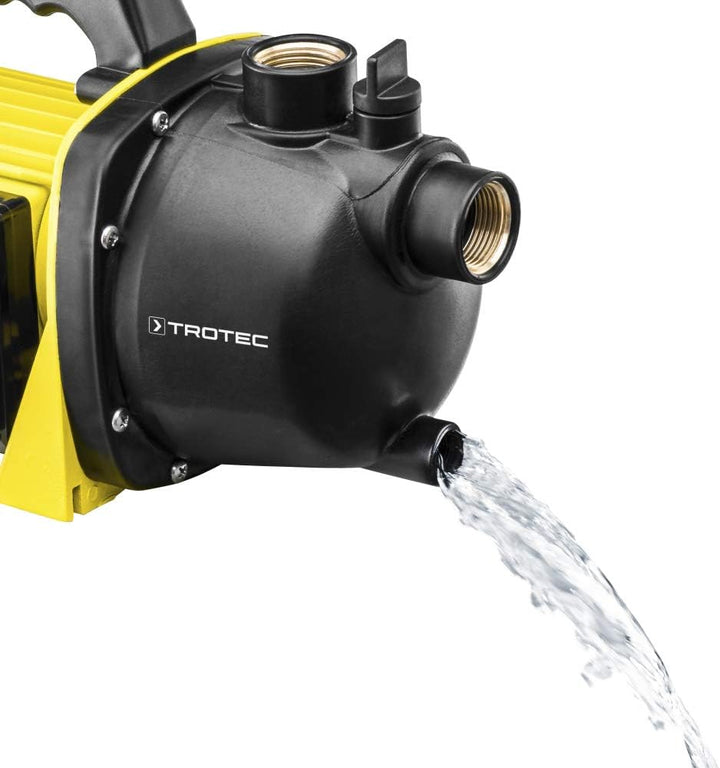 TROTEC Gartenpumpe TGP 1000 E – Pumpe mit Leistung 3300 l/h, 1000 W – Förderdruck 4,2 bar, Förderhöh