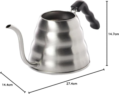 Hario V60 Wasserkocher, Edelstahl, Silber 1 Stainless Steel, Silver 1 Single, Stainless Steel, Silve