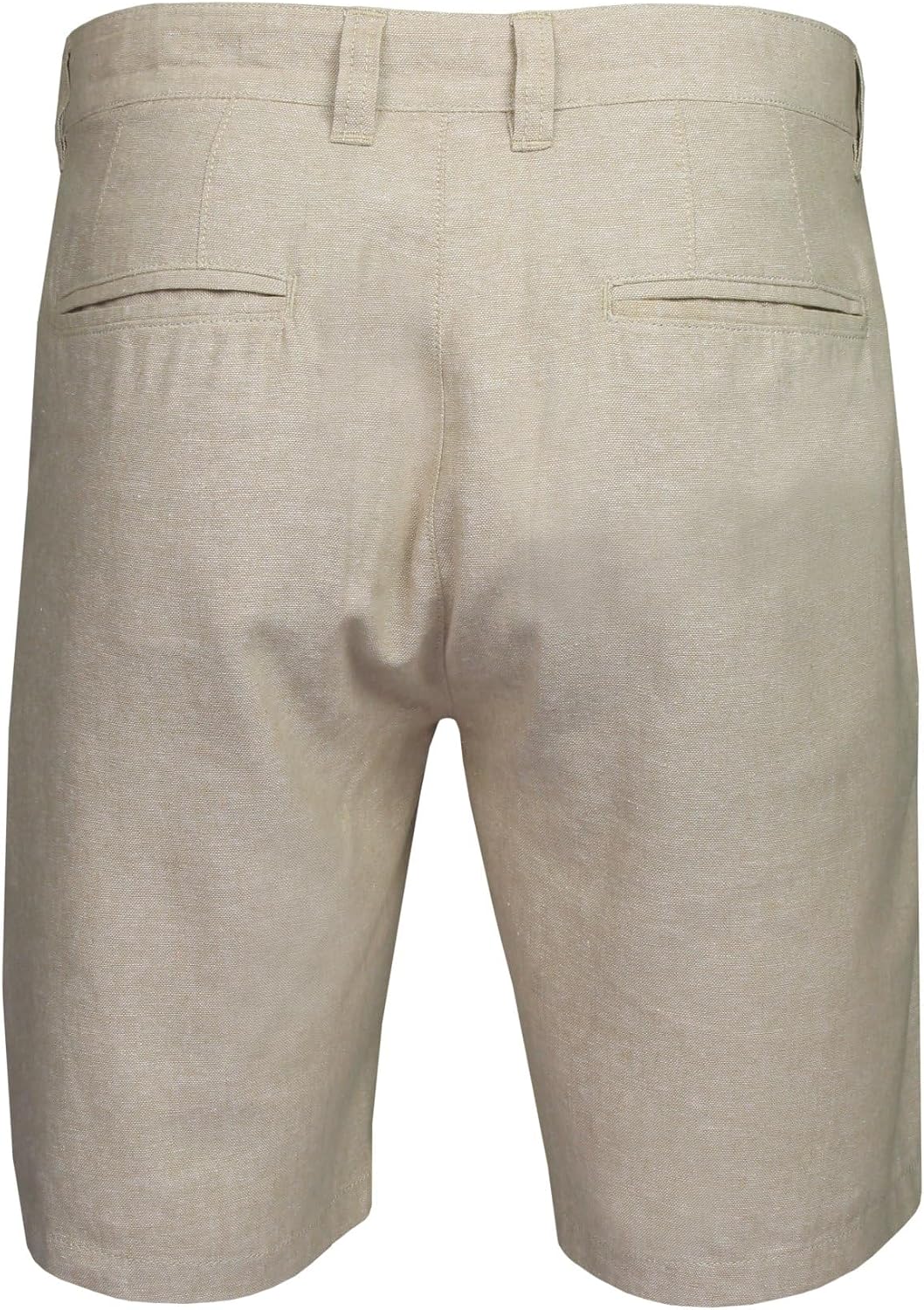 Xact Herren Leinen 23cm Tailored Chino Shorts, Regular Fit 32W Sand (Linen), 32W Sand (Linen)