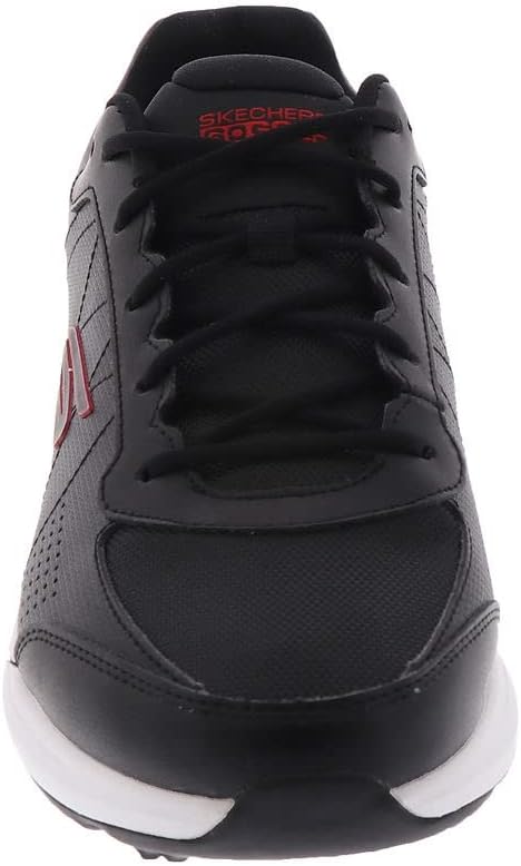 Skechers Herren Go Golf Prime Relaxed Fit Spikeless Golfschuh Sneaker 42 EU Schwarz Rot, 42 EU Schwa