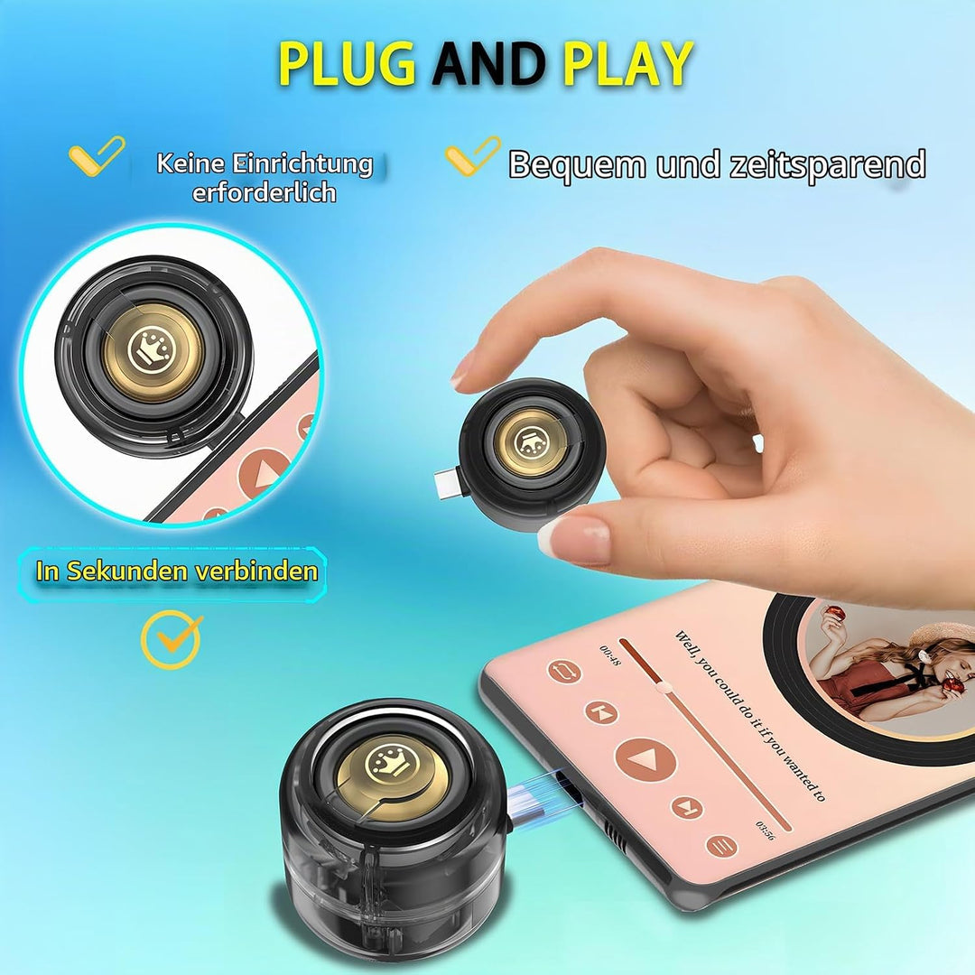 Tragbarer Mini-Lautsprecher, Typ-C Plug-in Verstärker für Telefon