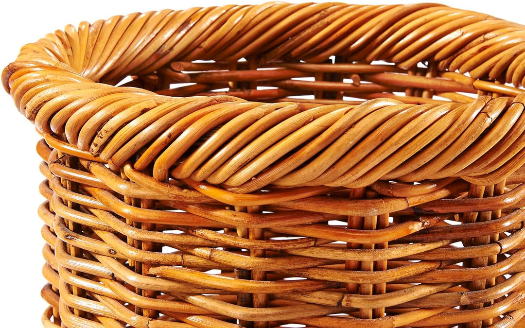 Kobolo Regenschirmständer Schirmständer aus Rattan - lacak - in Handarbeit geflochten