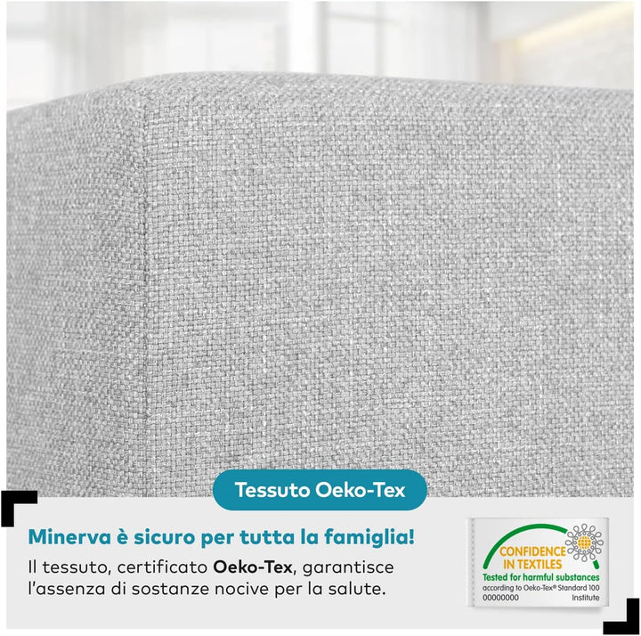 Deshome Pouf hocker Fussstütze 63x63x44 cm Wasserabweisender Stoff: Modernes Design Pouf für Sofa Wo