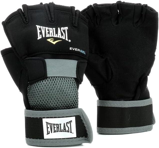 Everlast Unsiex - Erwachsene Sport Boxen Gelhandschuh Evergel Handwraps XL Schwarz, XL Schwarz