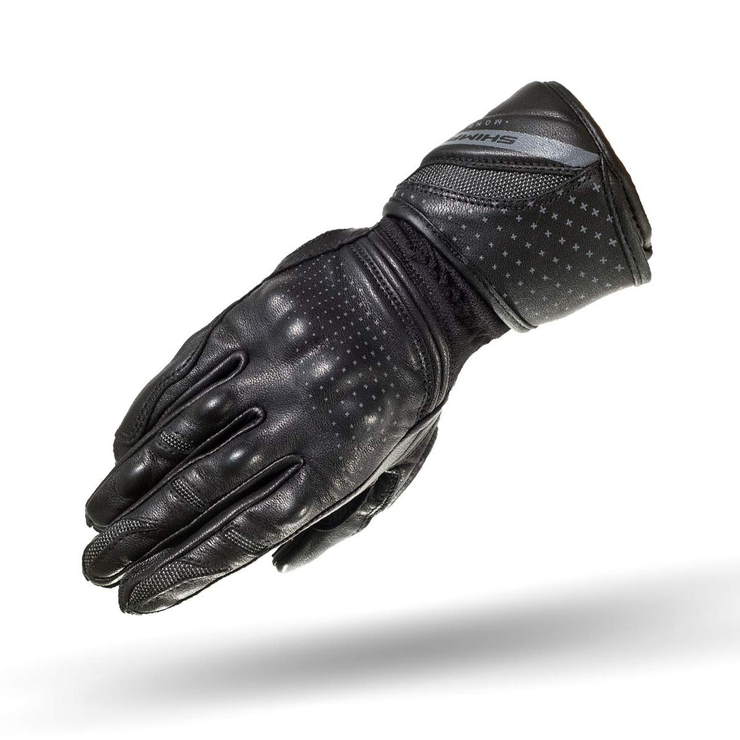 Shima MONDE Frauen Damen Motorradhandschuhe Leder Touring Urban LadyFit ( XS-L, Schwarz), M M Schwar