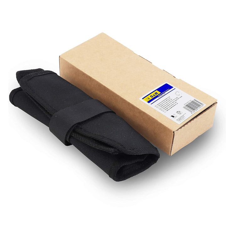 S&amp;R Henkellocheisen Satz 5-tlg.: 2, 5, 7, 10, 12 mm/MADE IN GERMANY/in Kunststoffrolltasche Locheise