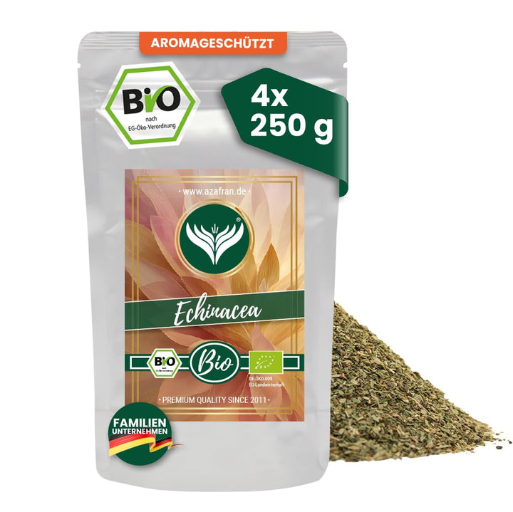 Azafran BIO Echinacea (Sonnenhut) geschnitten, Für aromatischen Kräutertee 1kg, 1kg