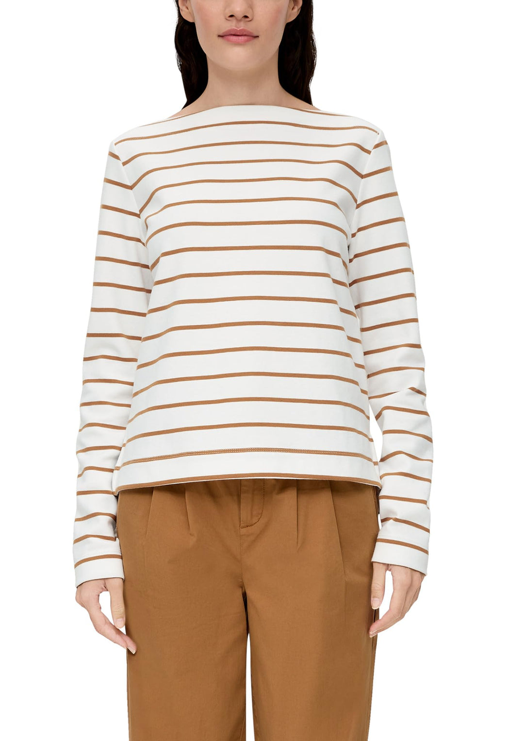 s.Oliver Longsleeve aus Baumwollstretch 36 84h1 Braun, 36 84h1 Braun