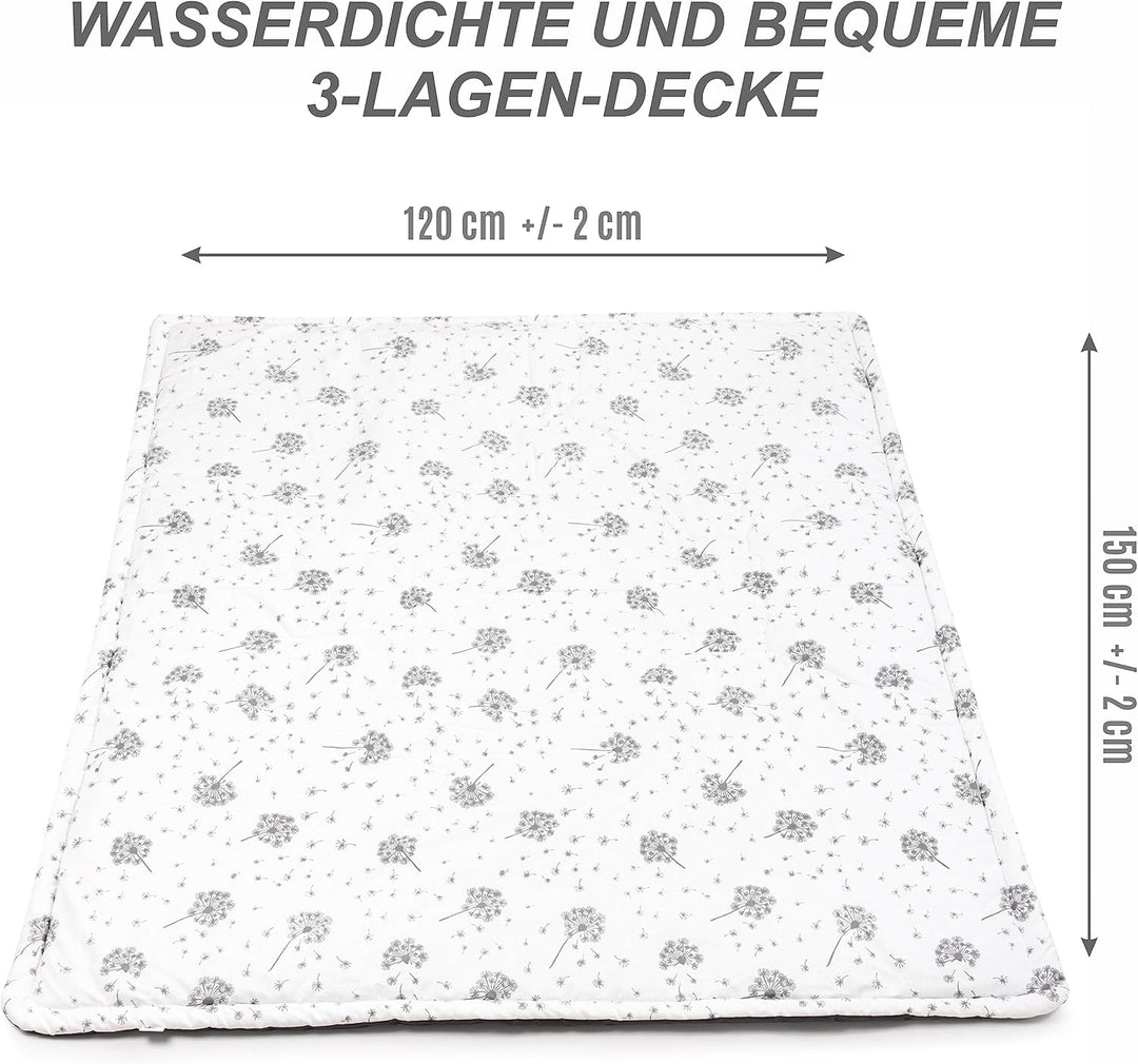 Pepi - Playmat Baby - Spielmatte Baby Faltbar - Spielmatte Kinder - Picknickdecke Wasserdicht 120x15