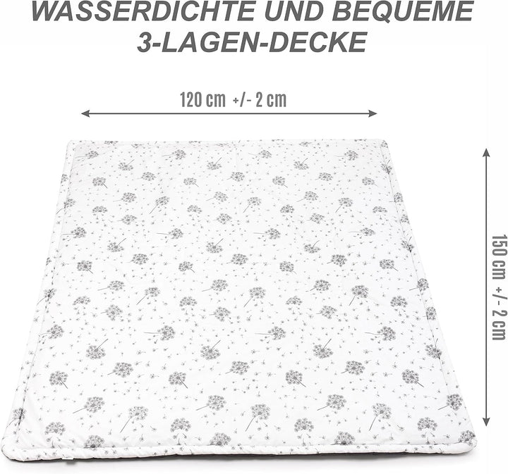 Pepi - Playmat Baby - Spielmatte Baby Faltbar - Spielmatte Kinder - Picknickdecke Wasserdicht 120x15