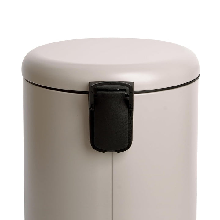 SVITA T20 Mülleimer Treteimer Abfalleimer 20 Liter inkl. Inneneiner rund Küchen-Hilfe Taupe, Taupe