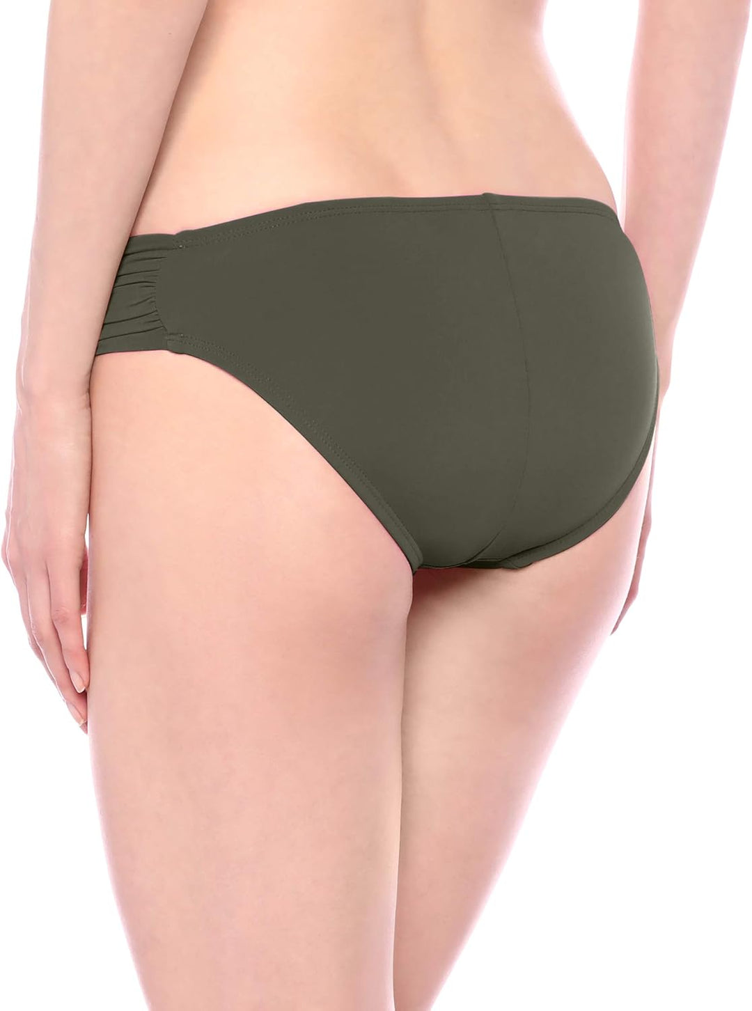 La Blanca Damen-Badeanzughose mit seitlichem Raffung, Hipster-Badeanzug 16 Olive, 16 Olive