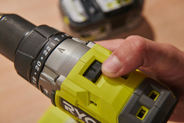 RYOBI 18 V ONE+ Brushless Akku-Schlagbohrschrauber RPD18BL2-0, max. Drehmoment 95 Nm, 24 Drehmomente