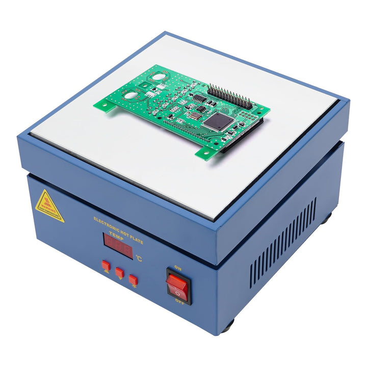PCB Heizstation, 800W Elektrische Heizplatte Lötstation 200x200 MM, 50-400℃, Vorheizen Station, LCD