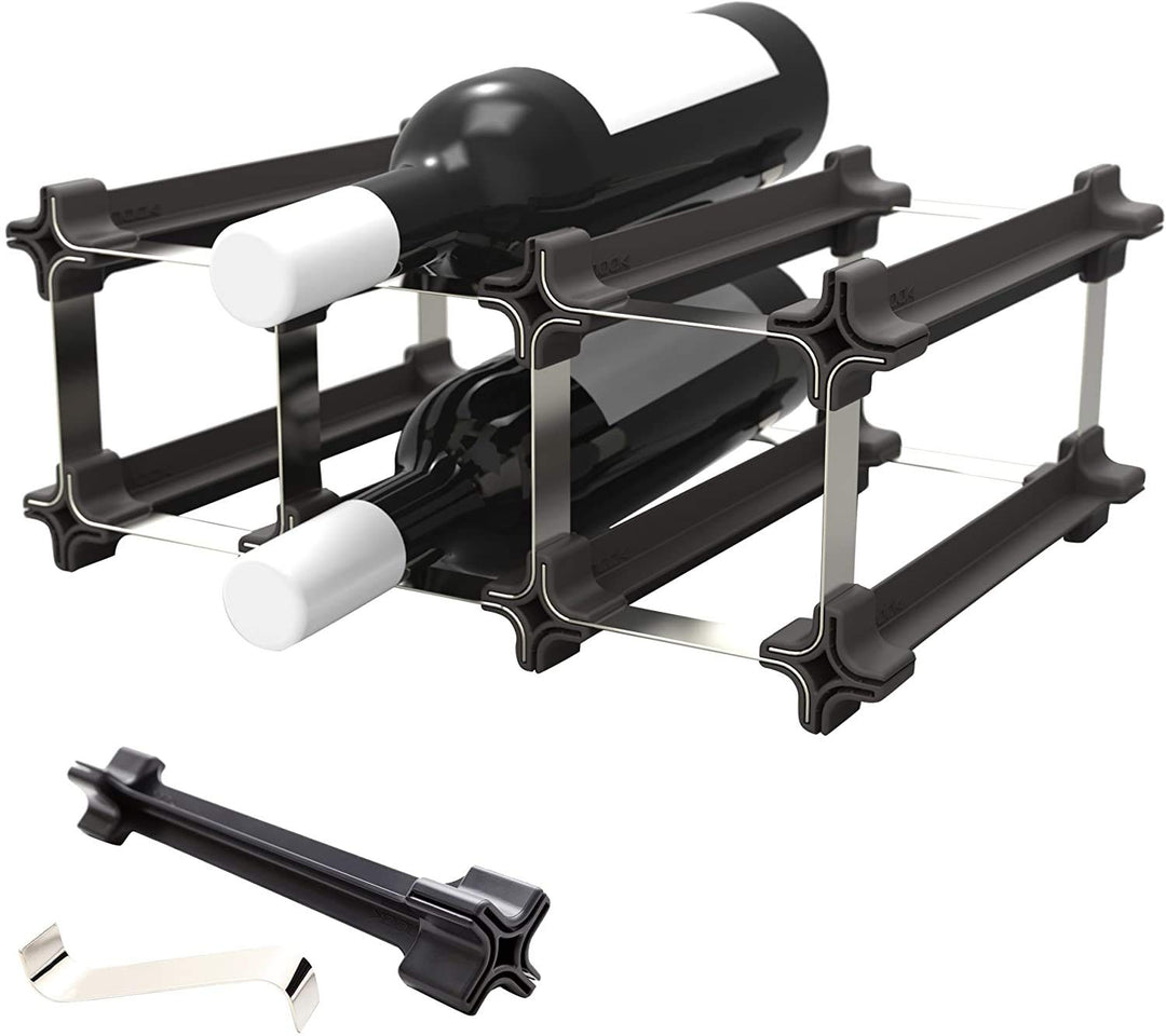 3er Starter Kit - modulares Regalsystem für Weinflaschen - praktisches Flaschenregal flexibel erweit