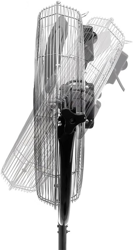 Orbegozo PWS 1846 Industrie-Standventilator, Metallflügel, 3 Lüftungsgeschwindigkeiten, Durchmesser