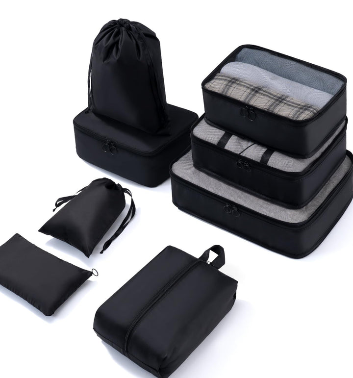 Meowoo 8-teilig Koffer Organizer Set, Packing Cubes, Packwürfel für Urlaub & Business, Reise Organiz