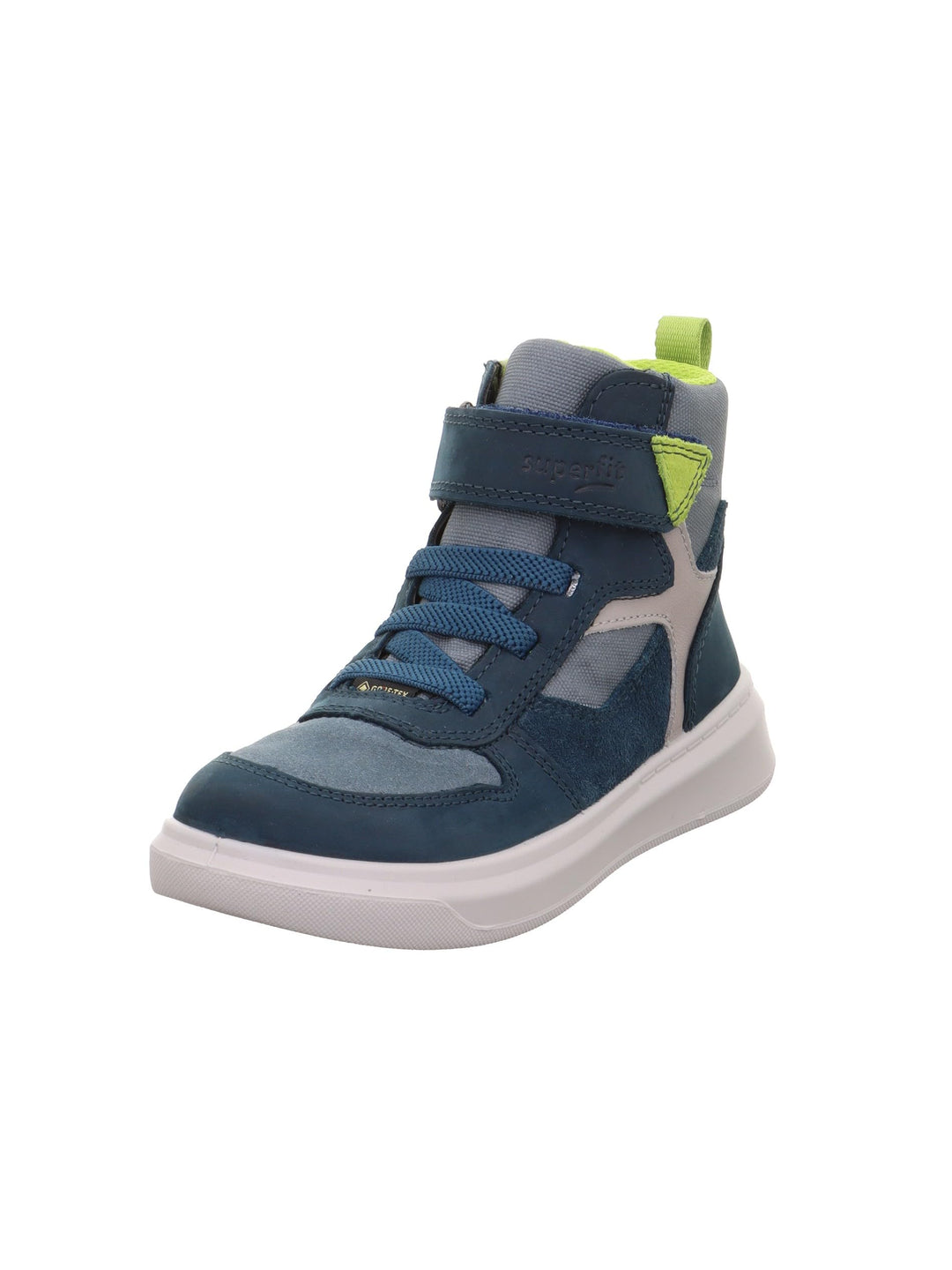 Superfit Jungen Cosmo Gore-tex Leggermente Foderato Sneaker, Blau Hellgrün 8000
