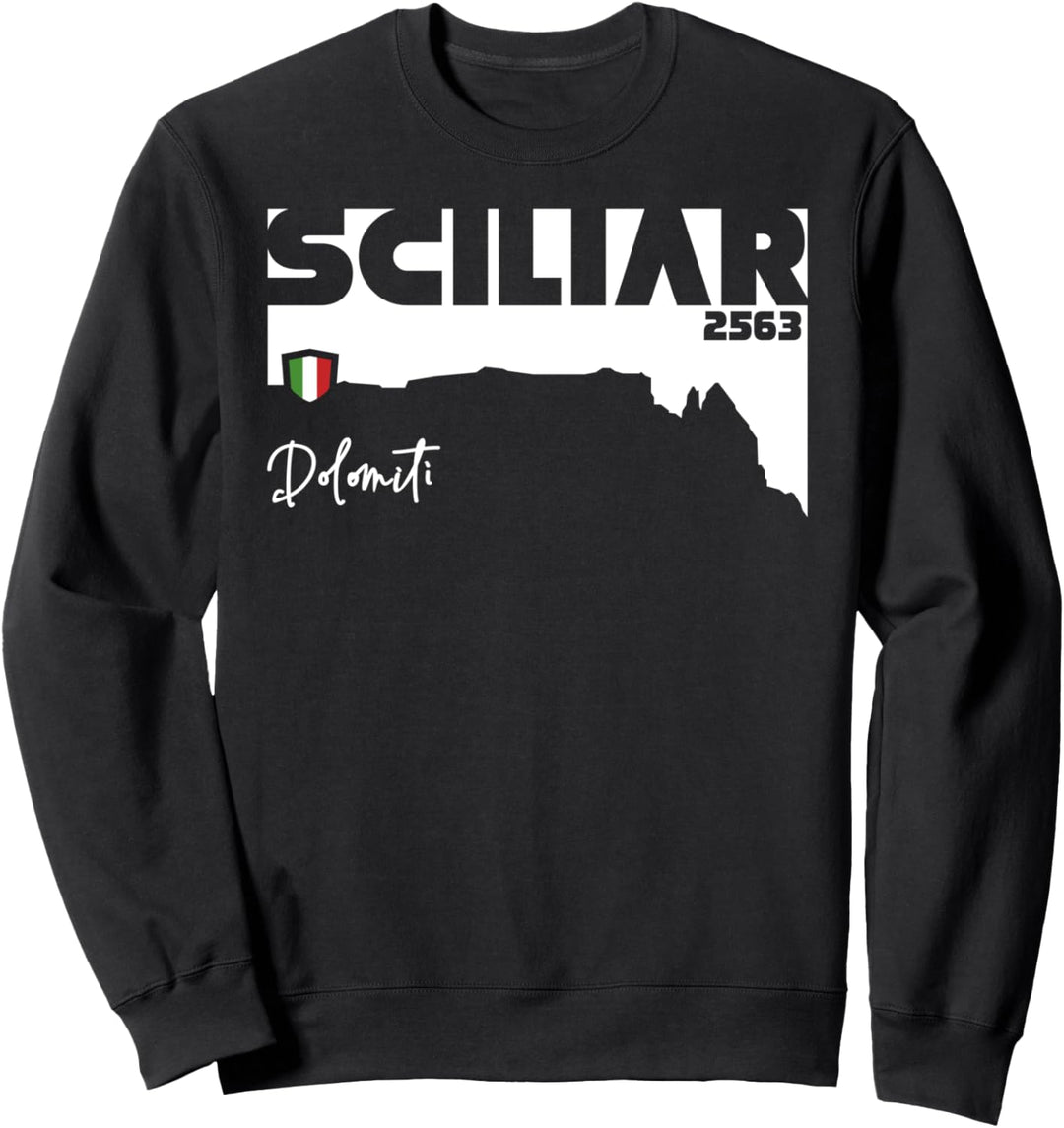 Sciliar Schlern Dolomiten Italien Südtirol Wandern Souvenir Sweatshirt
