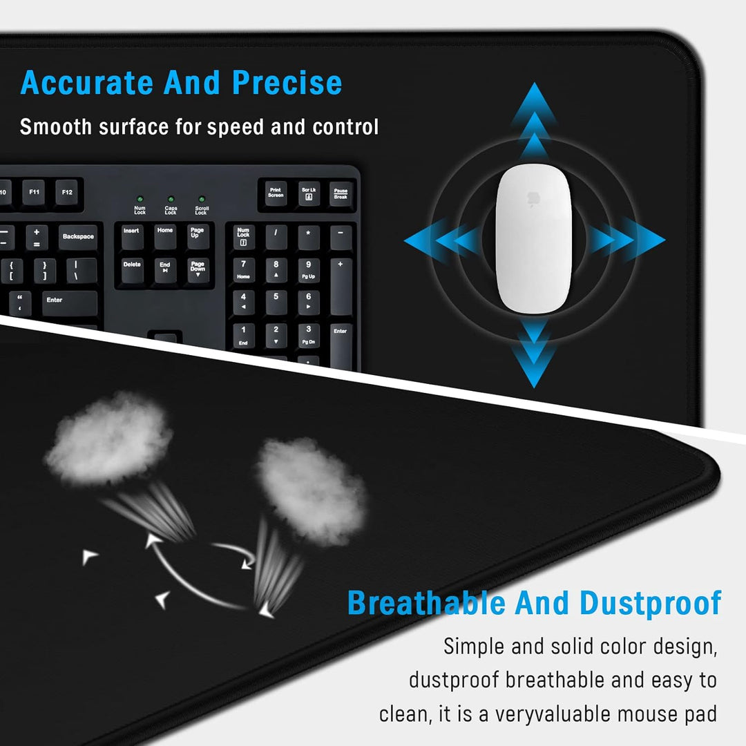 XXL Gaming Mauspad 900x400x3mm XXL Mousepad Tischunterlage Large Size Multifunktionales Anti Rutsch