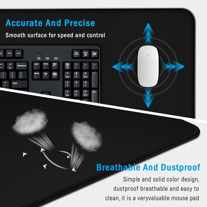 XXL Gaming Mauspad 900x400x3mm XXL Mousepad Tischunterlage Large Size Multifunktionales Anti Rutsch