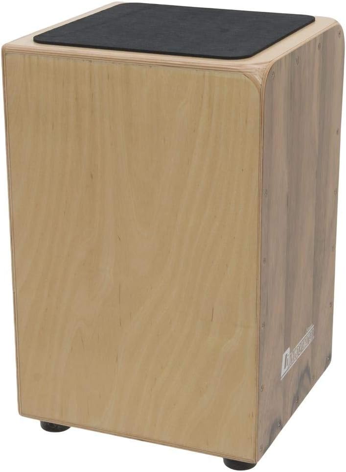 DIMAVERY CJ-520 Cajon, Nussbaum | Mit Snareeffekt | Inkl. gepolsterter Tasche mit Schultergurt